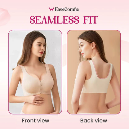 Seamless Ice Silk Front Button Plus Size Comfortable Bra