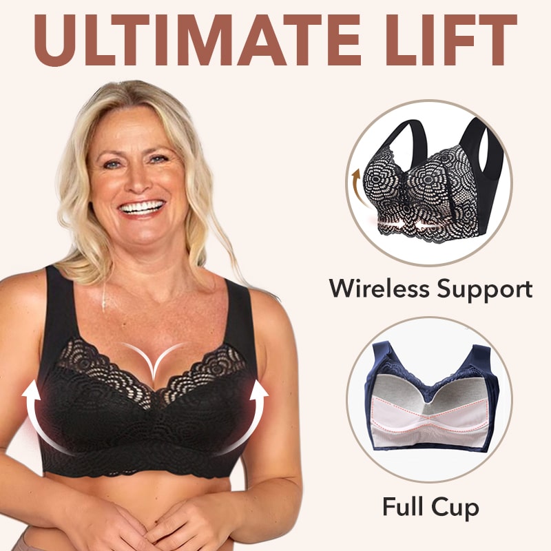 Ultimate Lift Full-Figure Seamless Lace Cut-Out Bra
