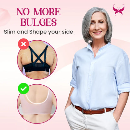 Seamless Ice Silk Front Button Plus Size Comfortable Bra